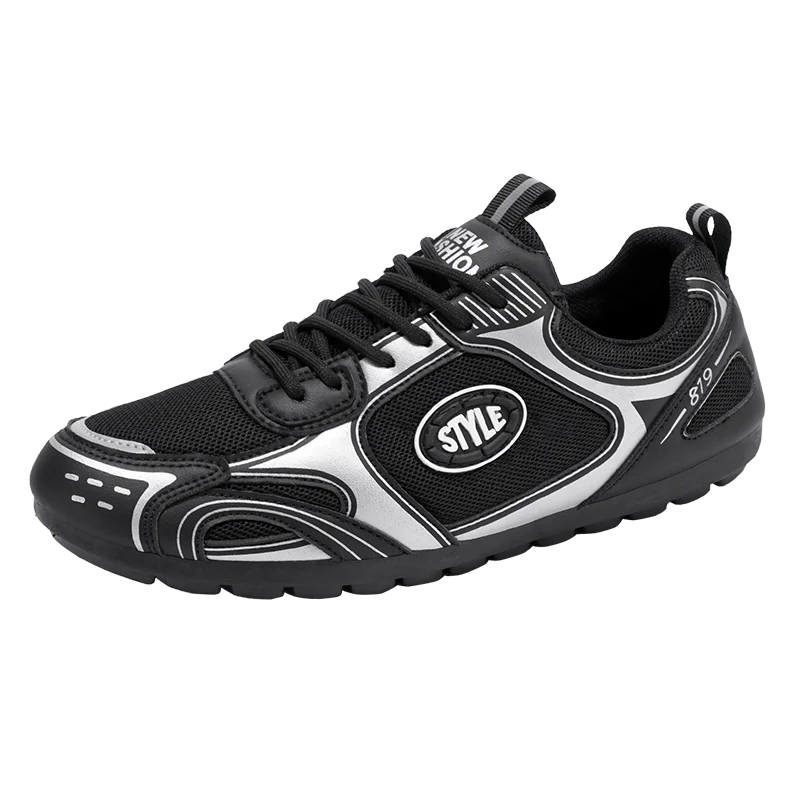 

Men's casual sports shoes, fashionable flat, breathable, low-top lace-up running and walking shoes, new men's size 46