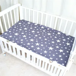 110*60cm Baby Mattress Clouds Flamingo Cotton Breathable bed Sheets Baby Bedding Children's Bed Cover Newborn photography props