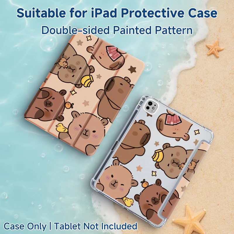 Compatible with iPad 10/11 (A16)/6th/7th/8th/Air 3rd/Air 4th/9th gen/Air 5th Gen 2022/Air 13，supports sleep/wake，with pen slot