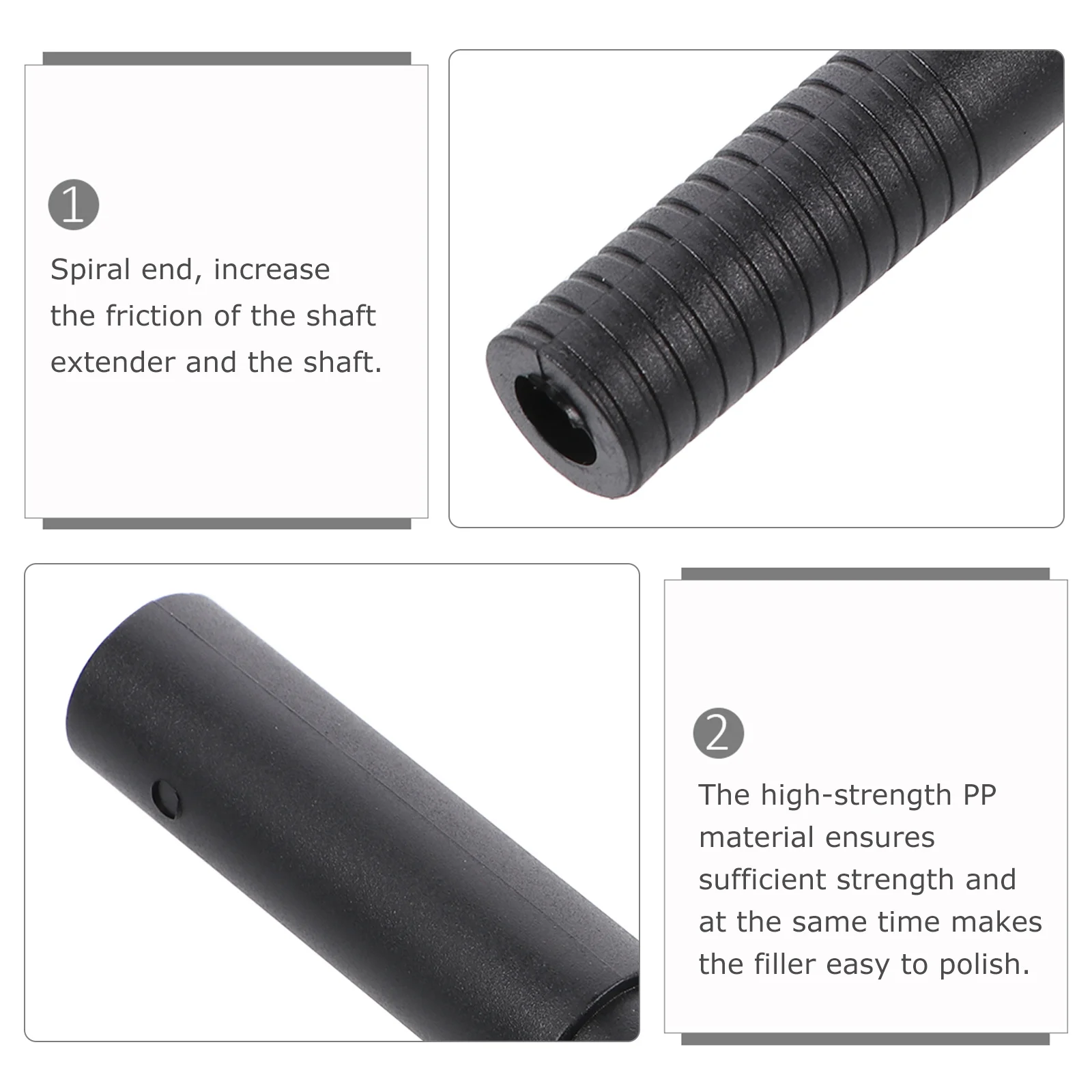 

Shaft Extender Pcs Golf Club Extension Rod for Steel Wood Putter Grip Repair