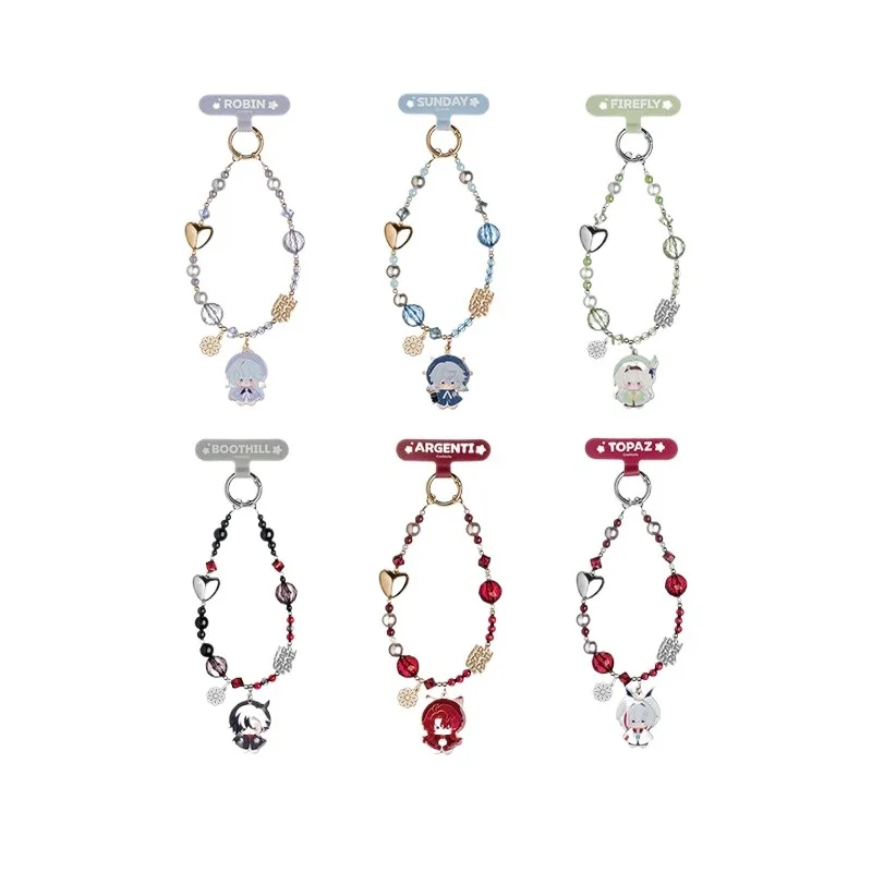 [miHoYo Official]Game Honkai Star Rail Phone Strap Sunday Robin Firefly Boothill Argenti Topaz Series Phone Lanyard Blind Box