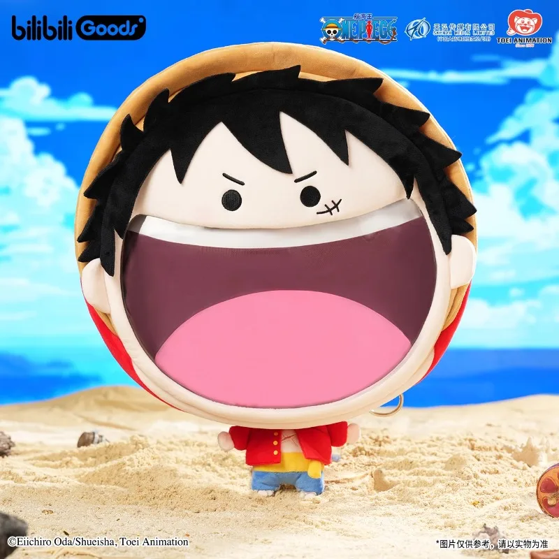

One Piece peripheral accessories schoolbag Luffy is very happy and painful bag plush backpack Monkey D. Luffy backpack