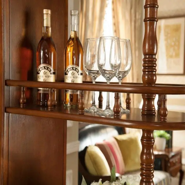 بهو أمريكي خزانة مدخل متكاملة خزانة مشروبات من الخشب الصلب خزانة أحذية مزخرفة أوروبية شاشة غرفة المعيشة