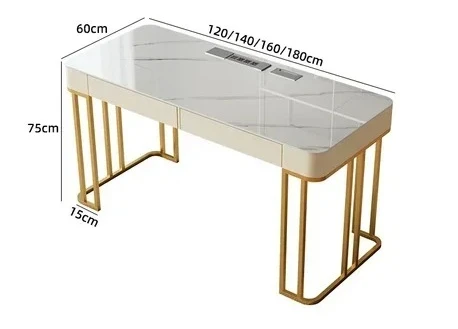 

Aesthetic Computer Furniture Letter Steel Portable Desk Gaming Table Corner Workbench Drawers Bedroom Tavolino Unique Furniture