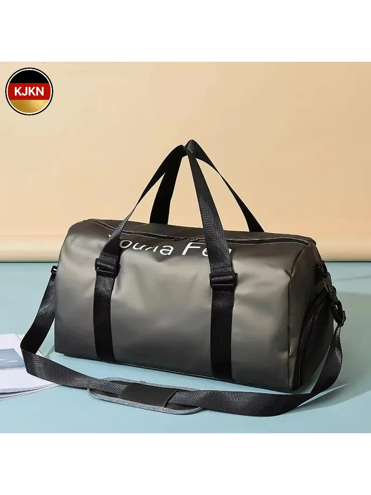 kjkn-gym-bag-men's-and-women's-large-capacity-swimming-bag-handheld-sport-travel-bag-dry-wet-separation-training-equipment