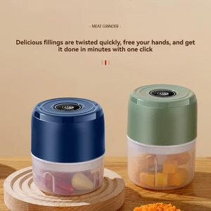 مفرمة ثوم USB كهربائية صغيرة ، مفرمة لحم ، أداة مطبخ متينة ومتينة لسحق الثوم والزنجبيل والخضروات أعلى 6 مبيعات دراكولا للثوم - رقم 4