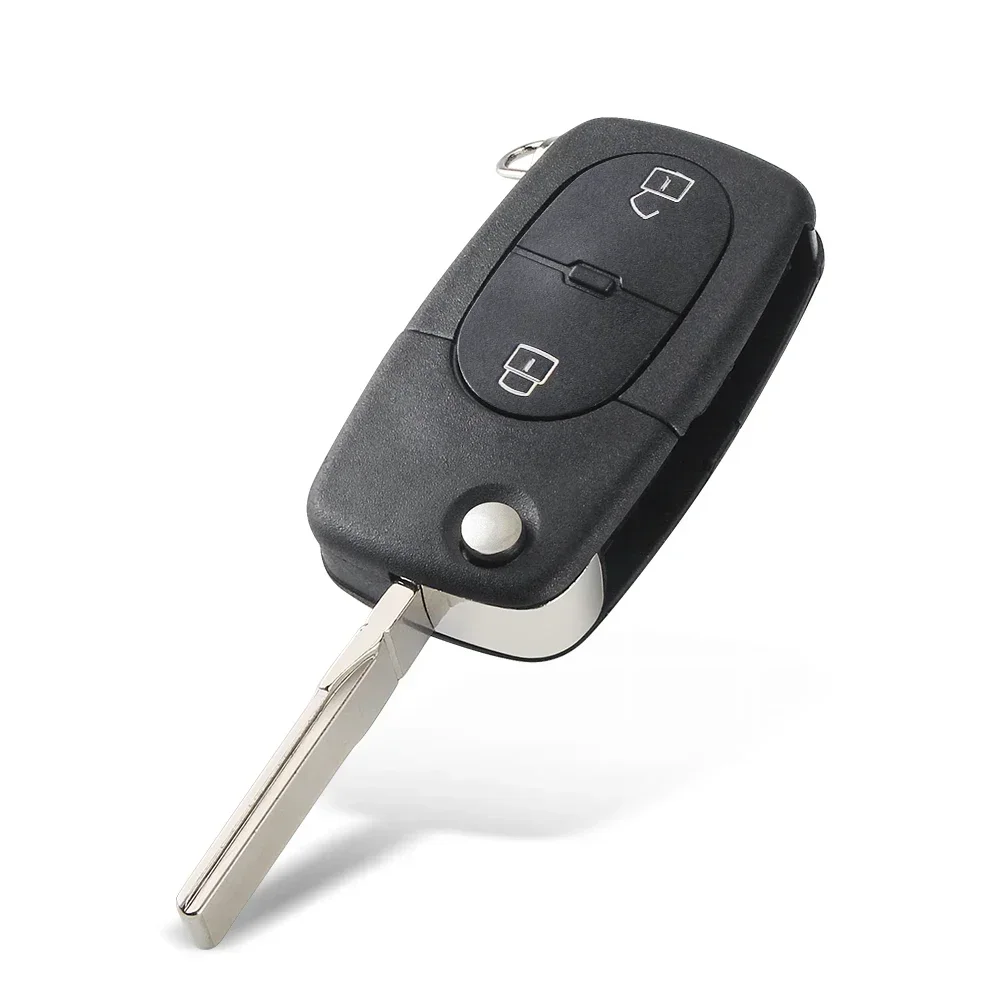 For Audi A2 A3 A4 A6 A8 B5 RS4 TT 1994-2004 Quattro Flip Remote Car Key Shell Case Cover CR1620/CR2032 Holder