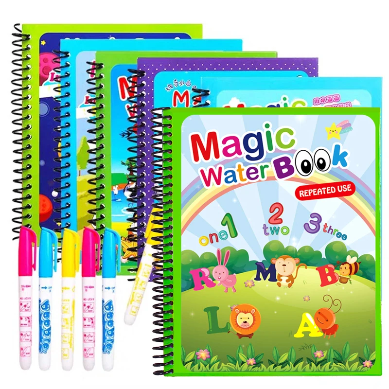 Peinture et dessin pour enfants, jouets de coloriage réutilisables, livre de dessin magique à l\'eau, sensoriel, jouets d\'éducation précoce pour