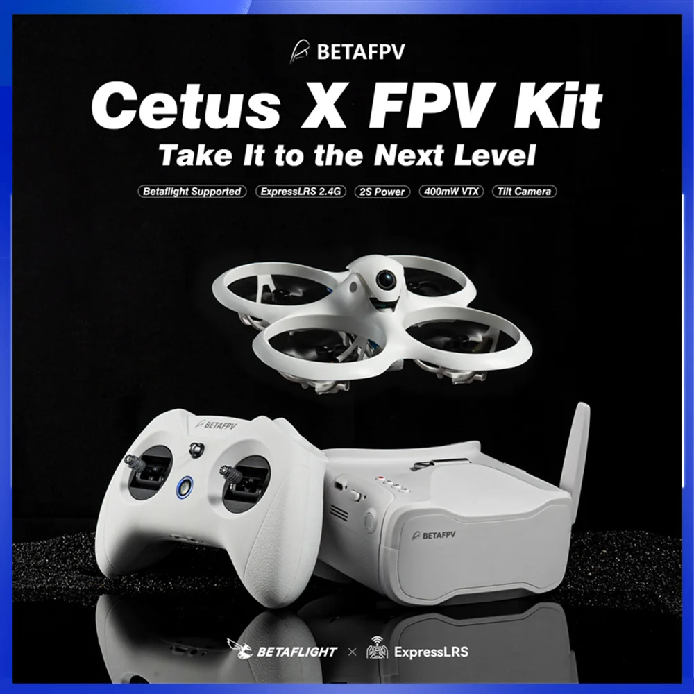 BETAFPV Cetus X FPV Kit Brushless FPV Quadcopter ELRS 2.4G / Frsky FC Indoor Racing Airplane Ship from US