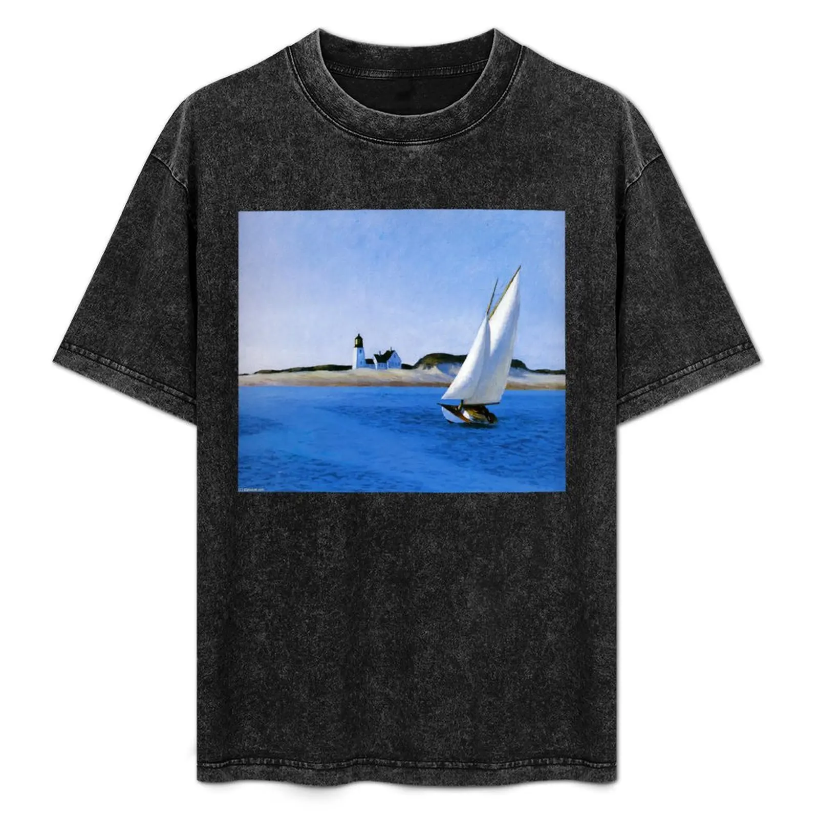 The Long Leg (1935) - Edward Hopper T-Shirt Basic Solid Color Short Sleeve T-Shirt