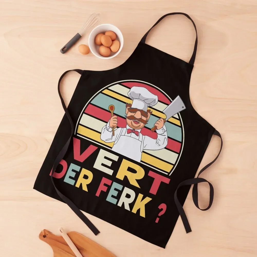 

Vert Der Ferk T-Shirt Apron Kitchen Things Waiter Uniforms Apron