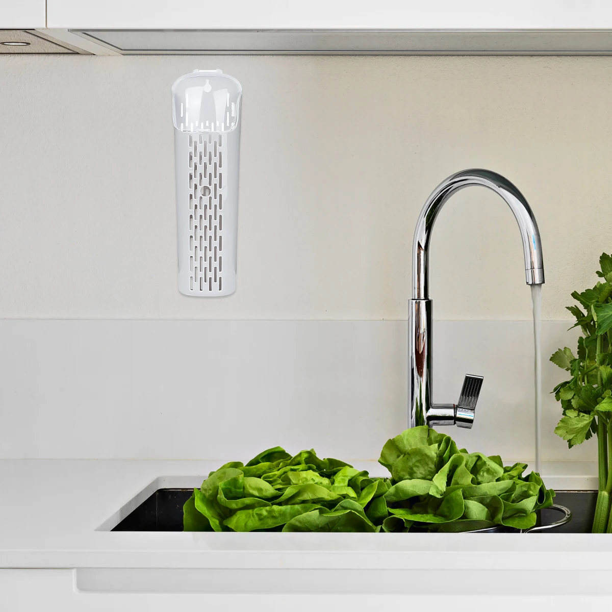 

Chopstick Cage Holder Lightweight Draining Design Wall Mounted Utensil Organizer Indoor Outdoor Use