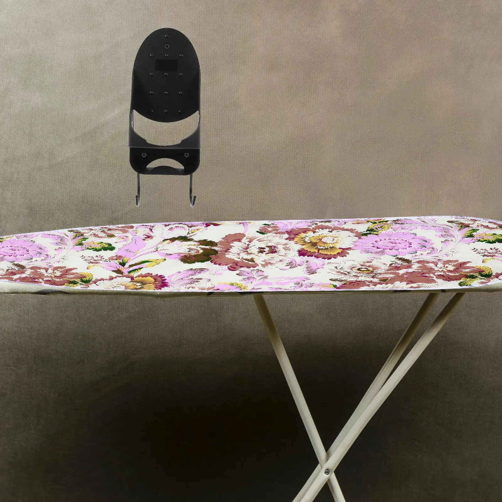 Wall Mount Electric Iron Holder Ironing Board Hanger for Hotels Pbt Construction Iron Storage Rack Easy Install Laundry Closet