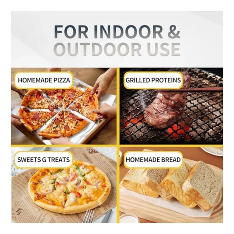 A03I-Pizza Peel Non-stick Easy Transfer Pizzaspatel voor pizzadeeg, glijdende pizzaschep met handvat