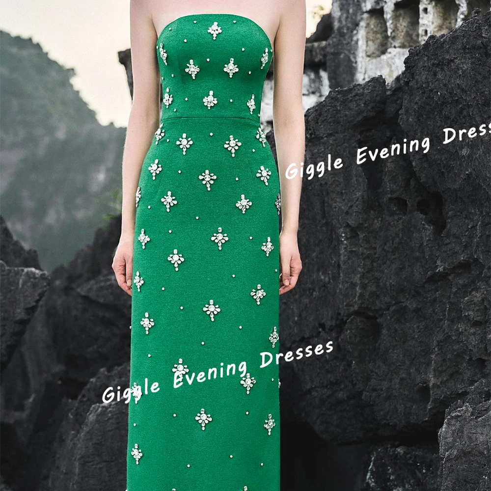 Giggle Cashmere Beading Close Fitting Exquisite Prom Gown Saudi Arab Elegance Floor-Length Evening Party Dresses for Women 2024