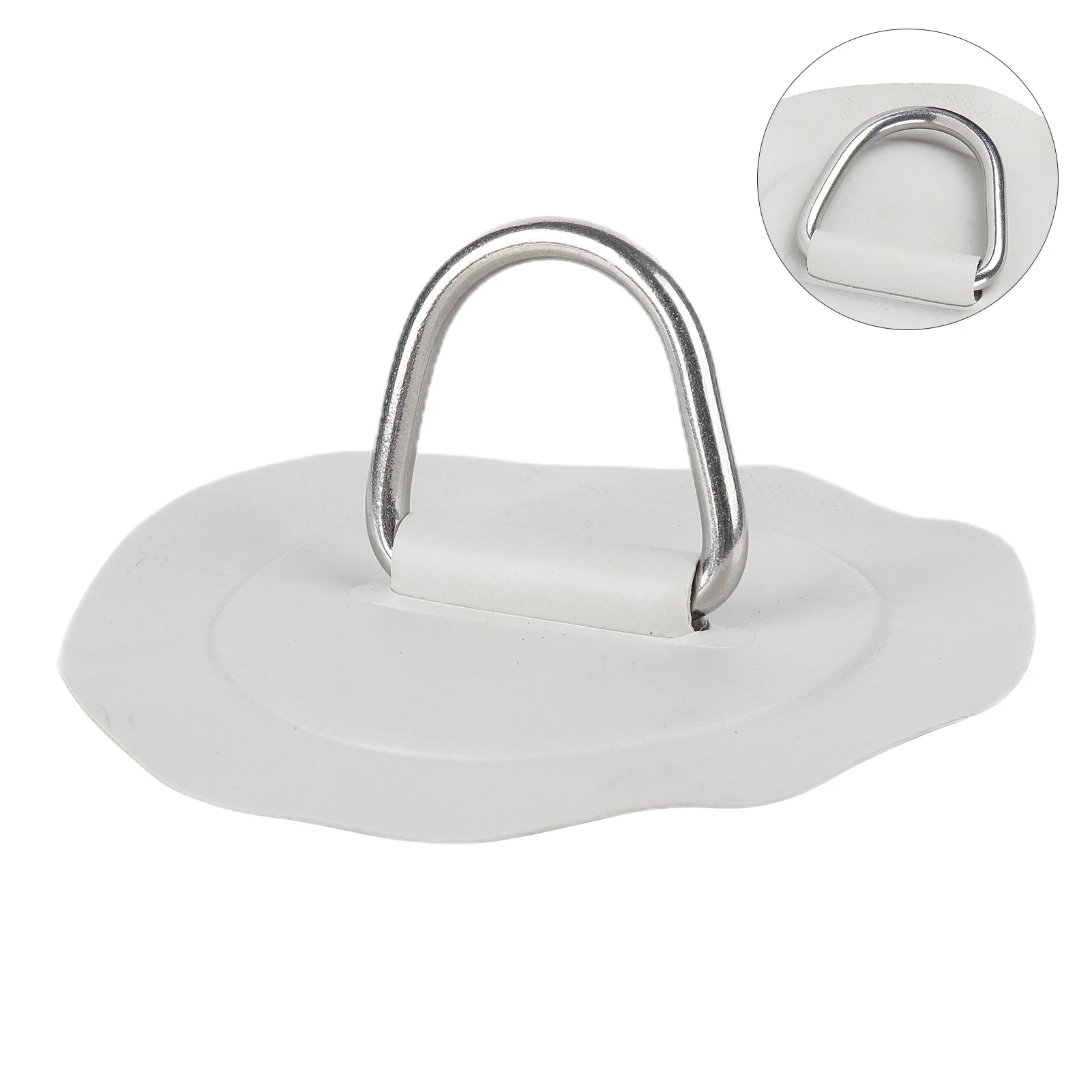 

Boating Equipment 6in D Ring Pad Patch PVC Stainless Steel for Inflatable Boat Raft Kayak Canoe Surfboard Stainless Steel D Ring