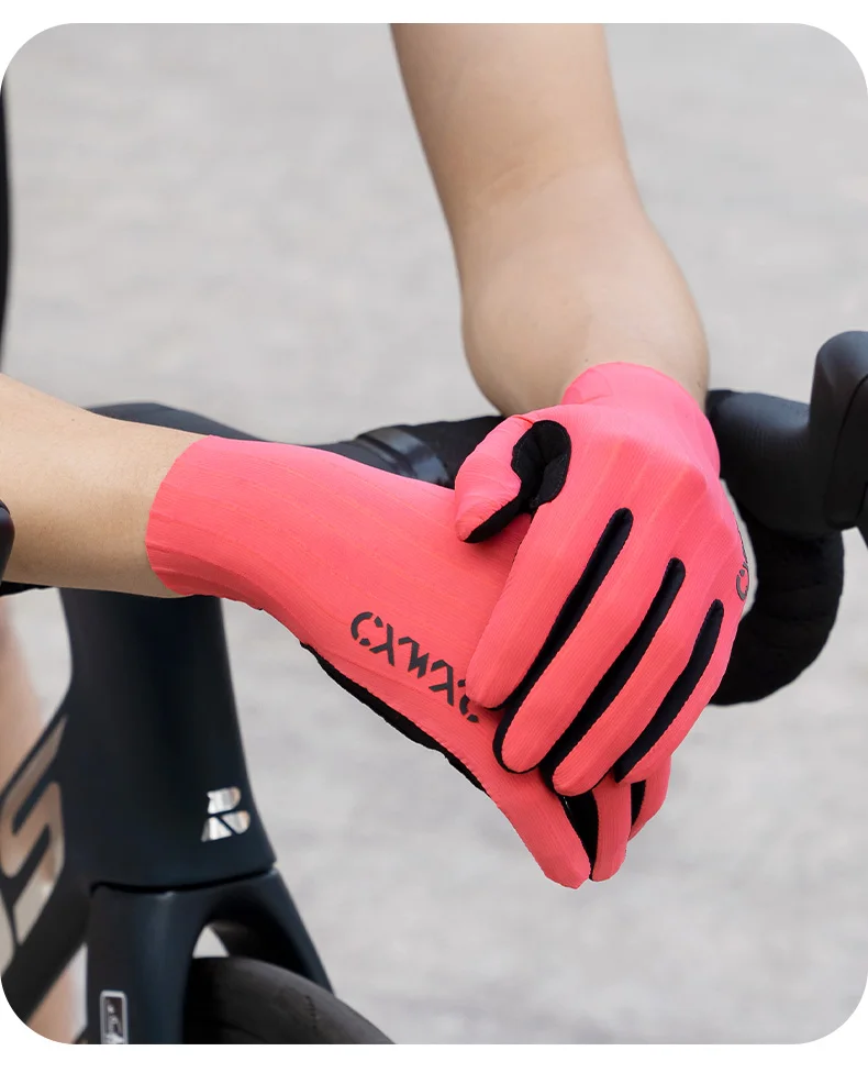 CXWXC Fahrradhandschuhe Vollfinger Fahrrad Sporthandschuhe Herren Damen Touchscreen Atmungsaktiv Fitnessstudio Motorrad Camping Wandern Fäustlinge – Detail 19
