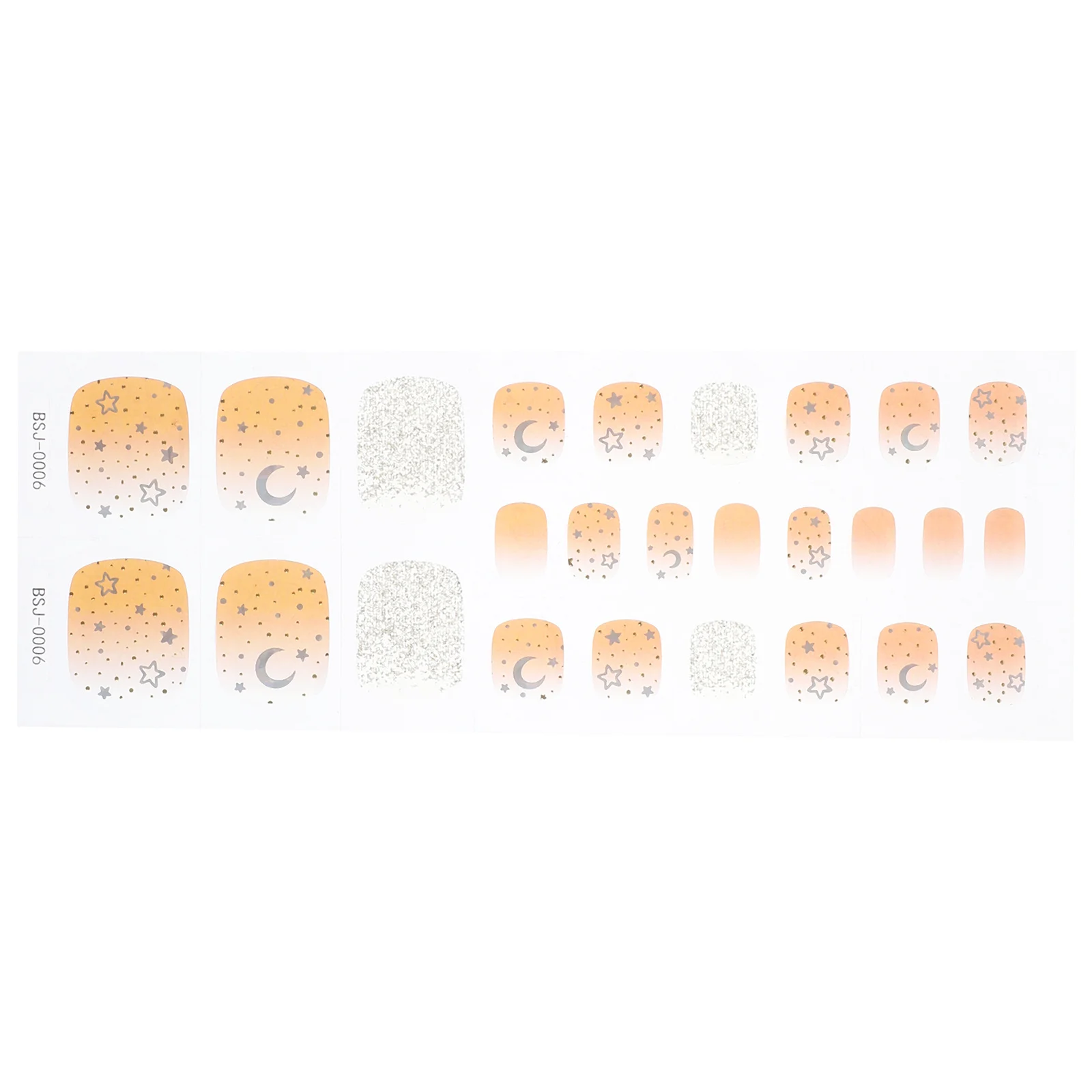 1 مجموعة هلام ملصقات الأظافر سهلة التطبيق إزالة لا ضرر طويلة الأمد مسمار الفن شرائط البولندية للنساء الاكريليك الأظافر كاذبة #6