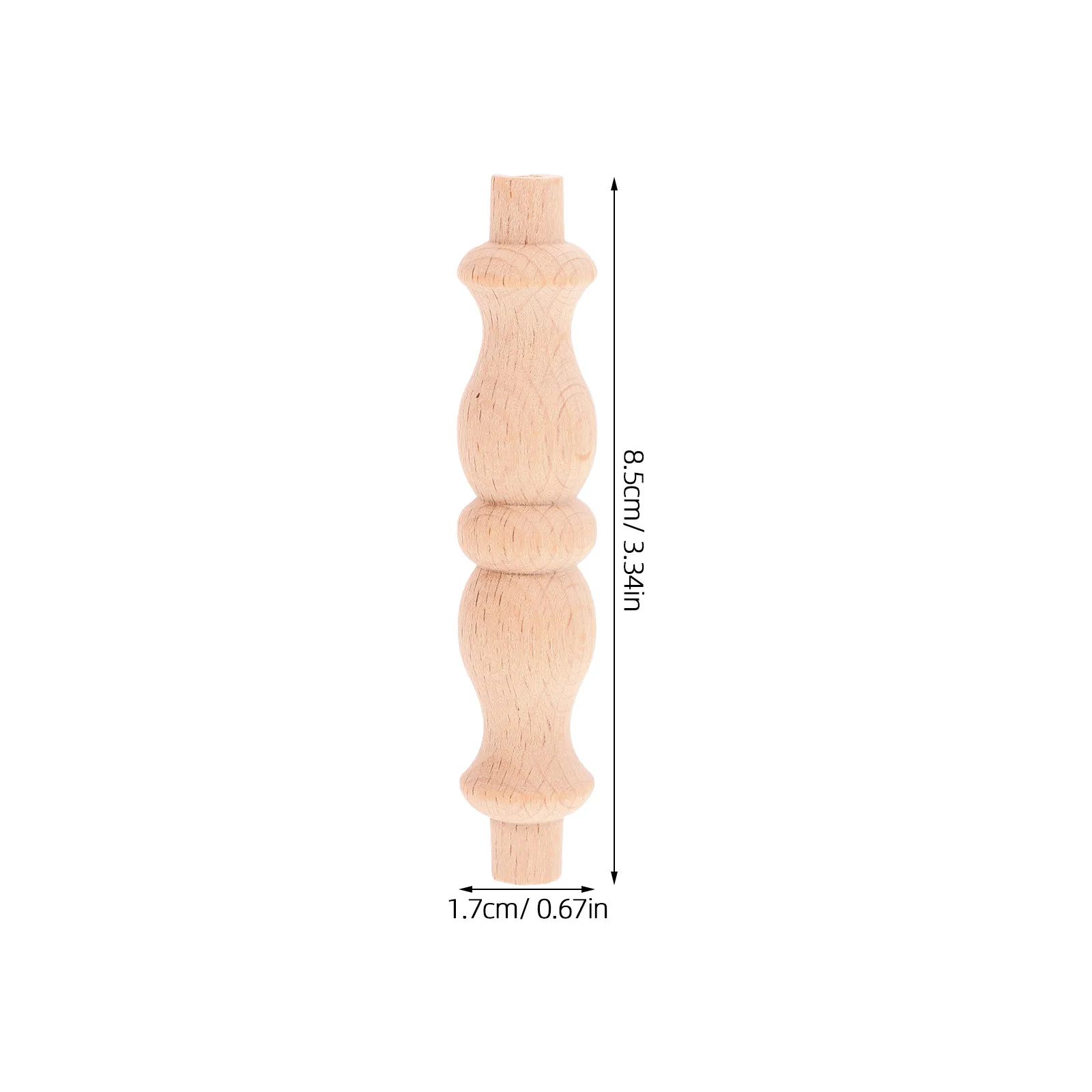 10 Pcs Staircase Balusters Unfinished Wood Finials Furniture Decoration Parts Decorative Craft Stickss view 3