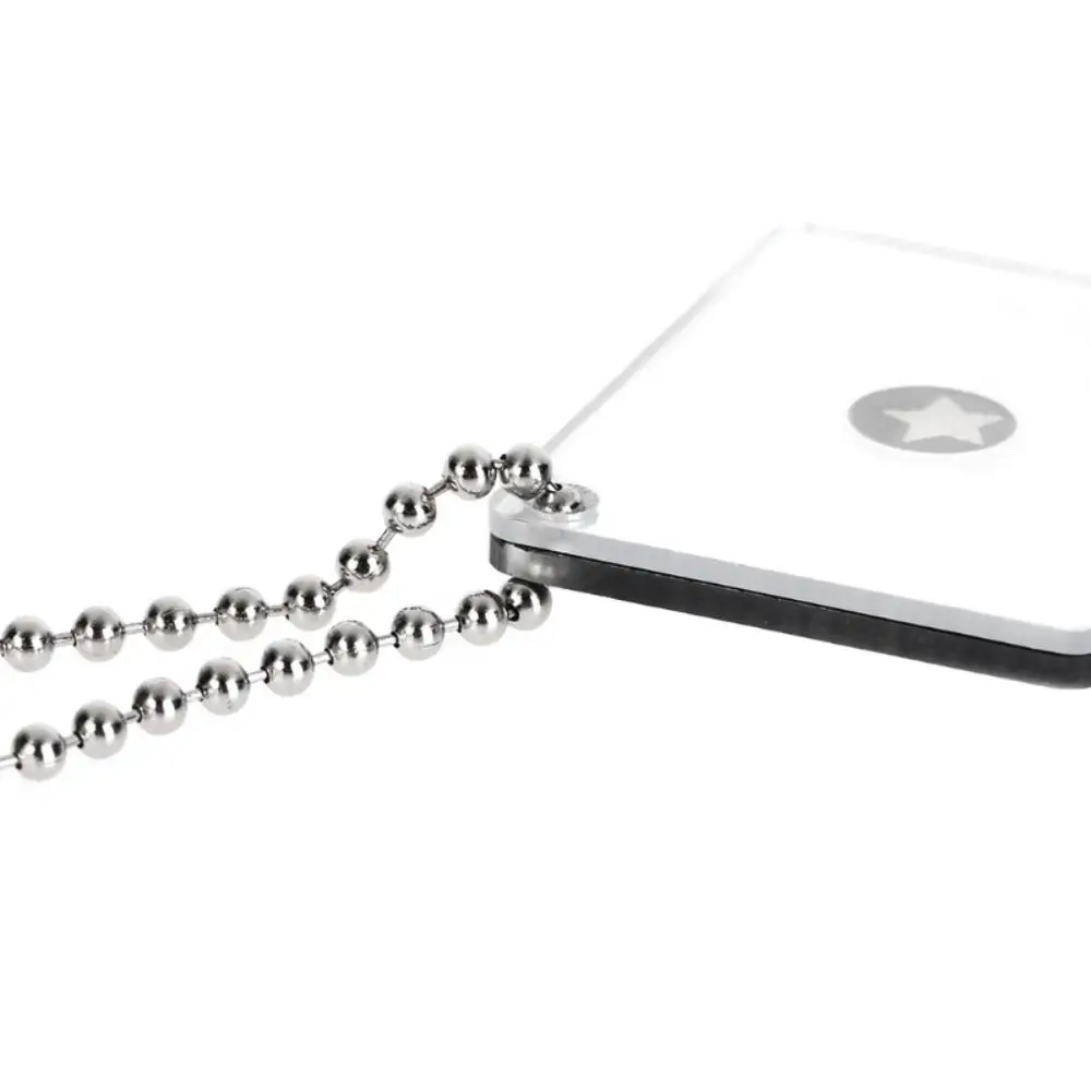 Acrylic Outdoor Signal Mirror Reflective Surface Chain Attachment Emergency Signaling Device Multifunction Aiming Sight