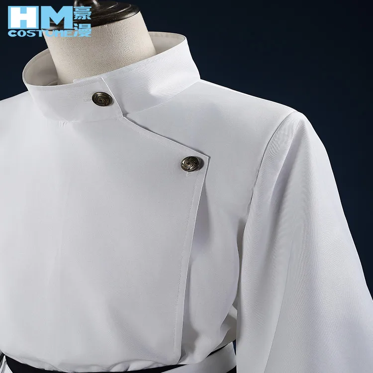 Anime Manga Jujutsu JJK Yuta Okkotsu Cosplay Costume White Suit Jacket Black Pants Uniform Synthetic Halloween  Party Uniforms - view 2
