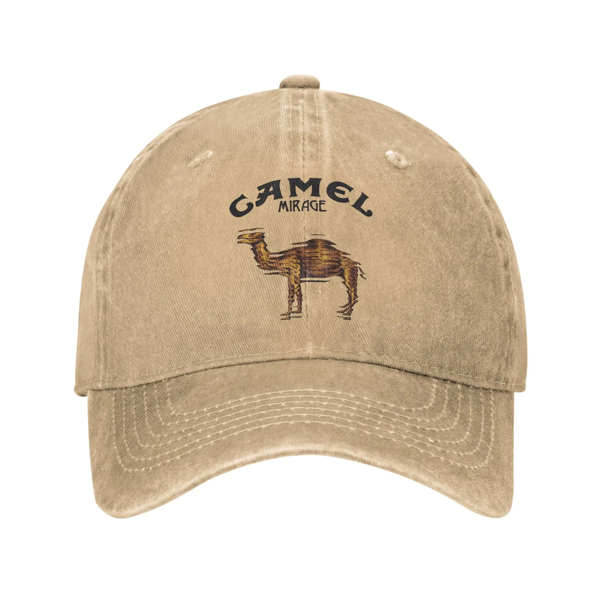 Camels Mirage Baseball Cap Retro Distressed Washed Animal Snapback Hat Men Women Outdoor All Seasons Travel Adjustable Hats Cap