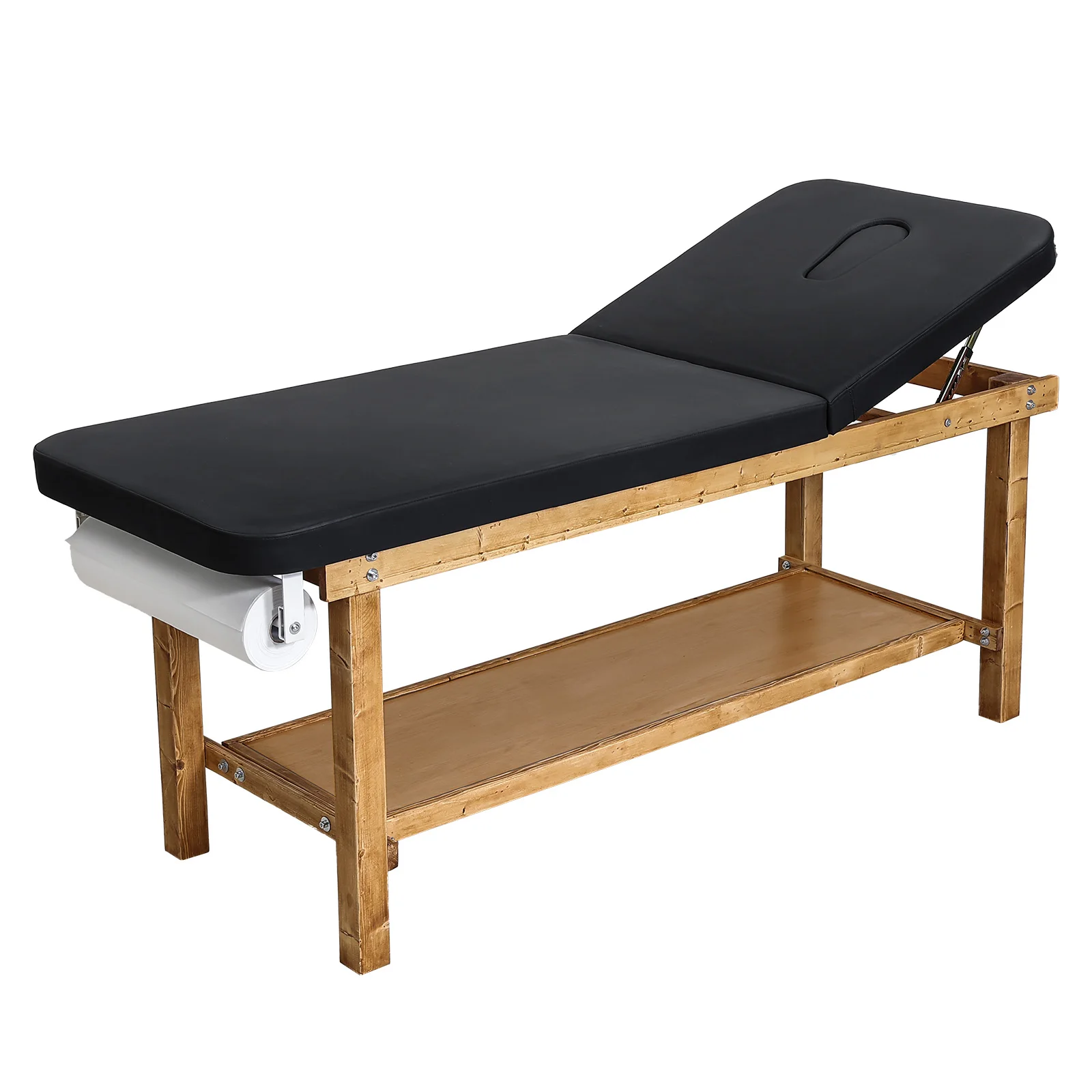 VEVOR Medical Exam Table with Adjustable Backrest Storage Shelf & Paper Roll Dispenser for Hospitals Rehab Centers 500 LBS