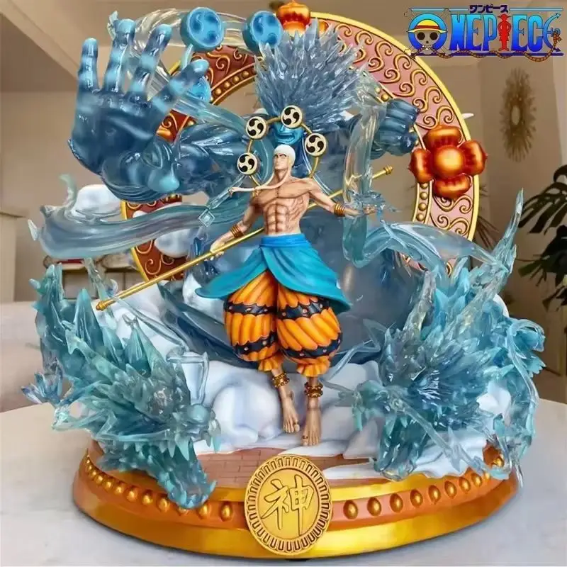 30cm One Piece Anime Figurethor Enel Gk Figurine Oversized Manga Statue Model Toys Anime Peripheral Collectable Toy Gift