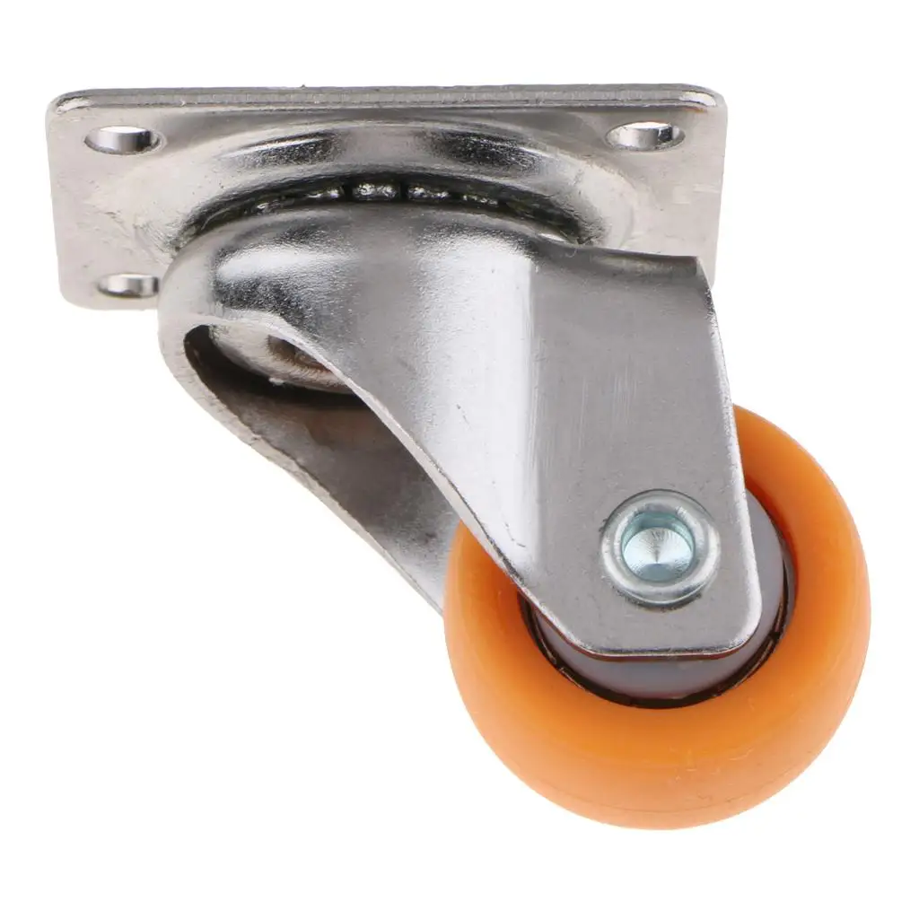 Heavy Duty Plate Casters, Durable Nylon Caster Wheels 360 Degree Top Plate Ideal