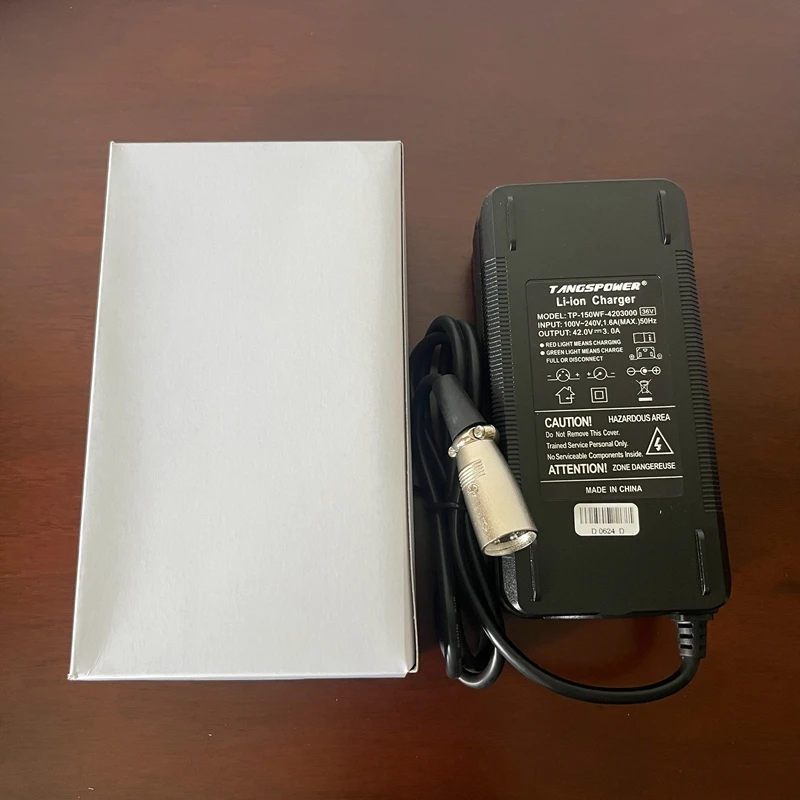 42V 3A Lithium Battery Charger For 10Series 36V Li-ion Battery Pack For Electric Scooter E-Bike Charger With 3-Pin XLR Connector