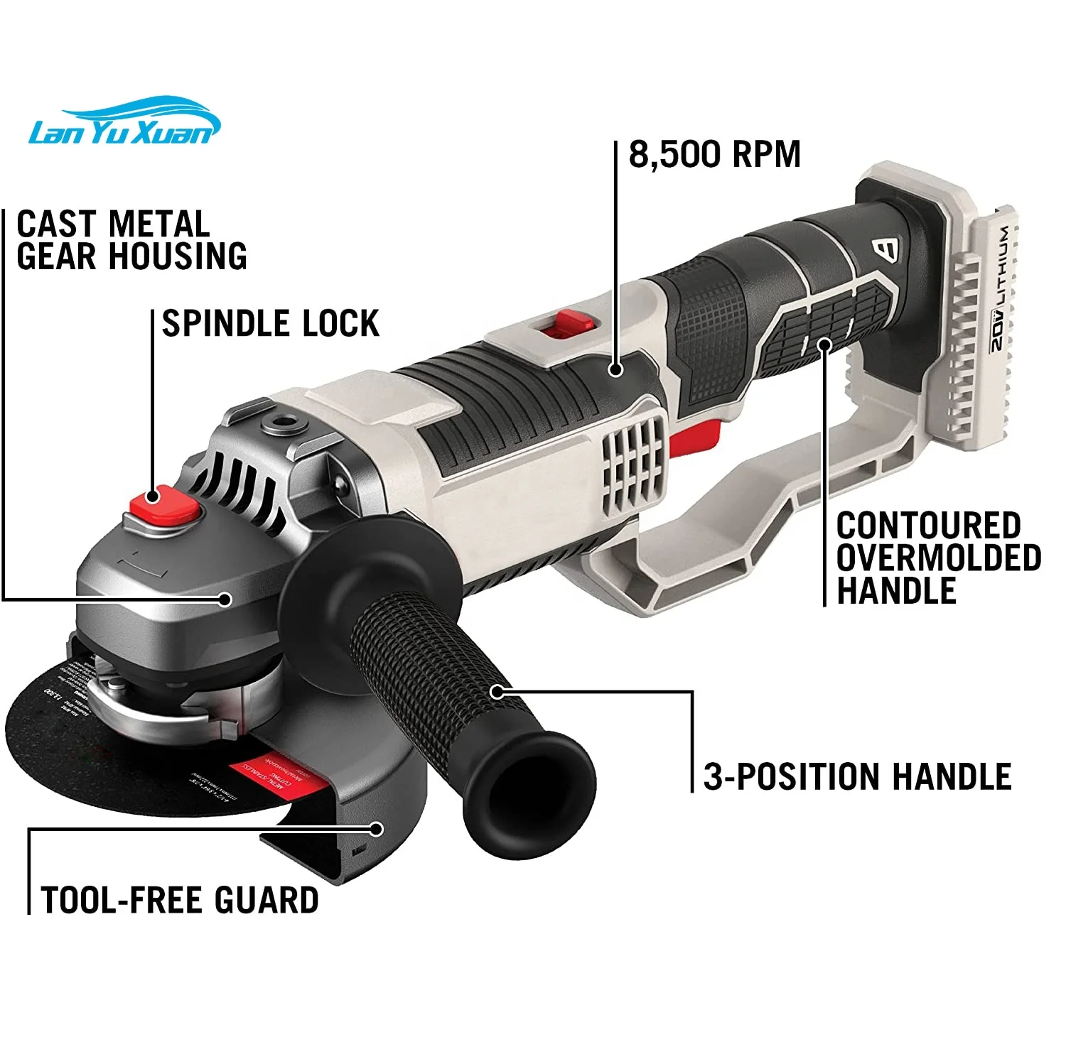 Cheap 115mm 4 inch portable brushless cordless mini hand angle grinder cutter machine with battery