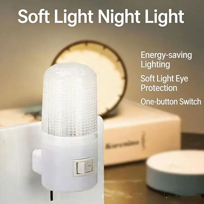 

Portable LED Night Light Plug EU US for Bedroom Bedside Lamp Living Room Emergency Lighting Energy Efficient Home Use