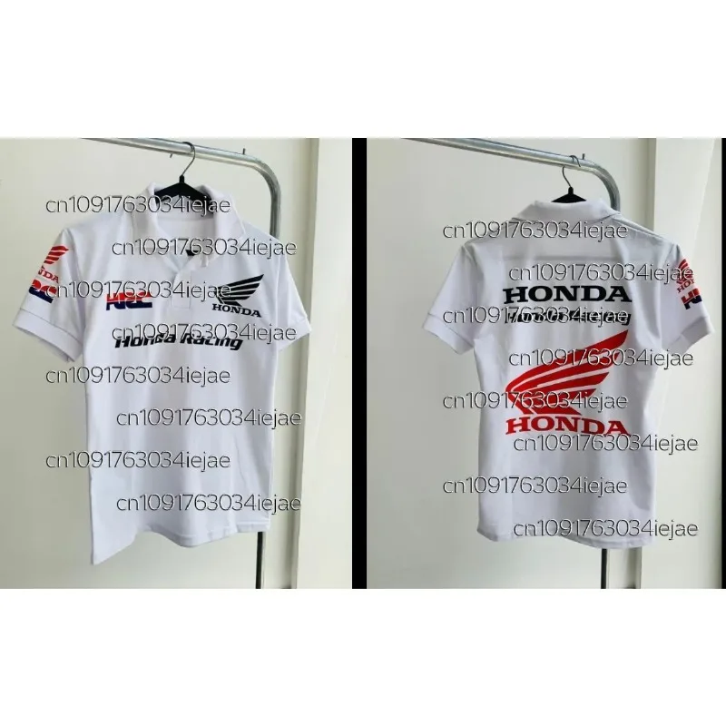 

Honda Motorcycle Racing Printed Men's Cotton Polo Shirt Racing Badge Street Style High Quality Polo Shirt 2025 Summer