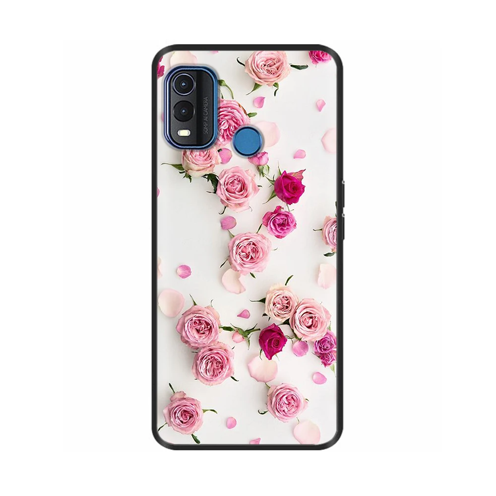 For Nokia G11 Plus Case Cover Shockproof Back Phone Cases For Nokia G11 Plus G 11 NokiaG11 Silicone Bumper Shells Ginkgo Daisy