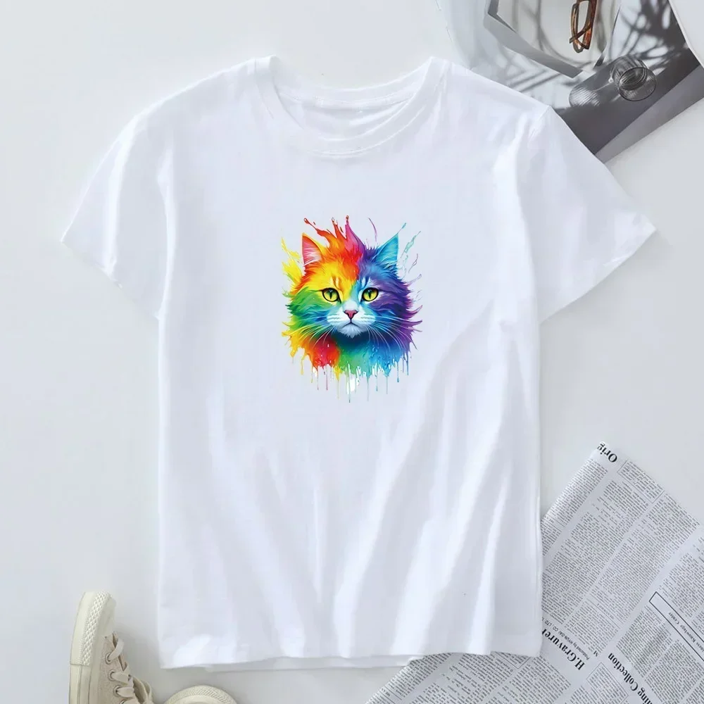 JFUNCY Summer Women's T-shirt Short Sleeve Tees Fashion Cotton Tshirt Female Clothing Oversized Graphic T Shirts Woman Top