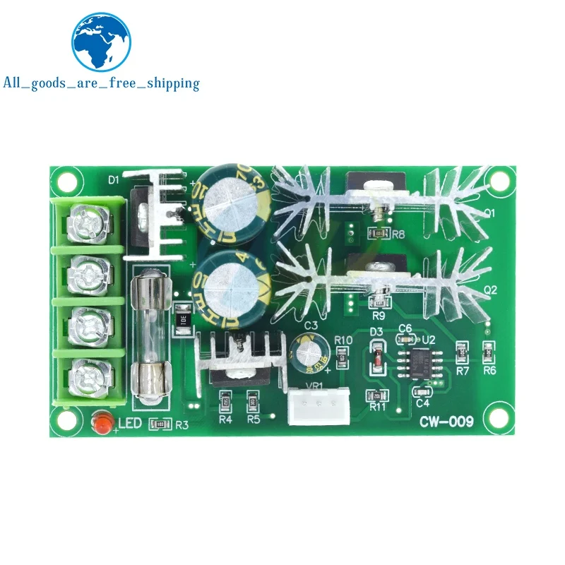 DC10-60V DC 10-60V Motor Speed Control PWM Motor Speed Controller Switch 20A Current Voltage regulator High Power Drive Module