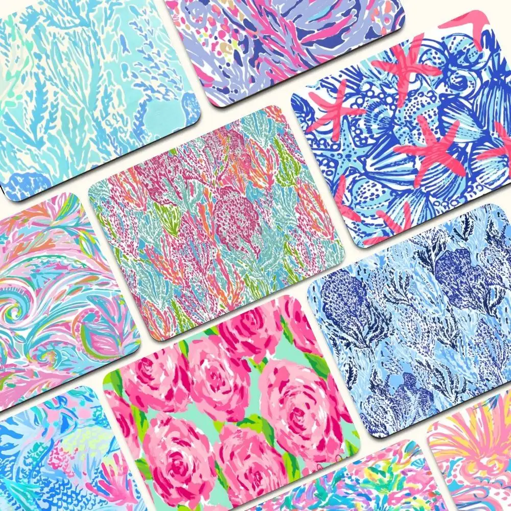 Moda lilly pulitzer animação teclado tapete de mesa estudantes gabinete pc gamer desktop mouse pad para computador mesa