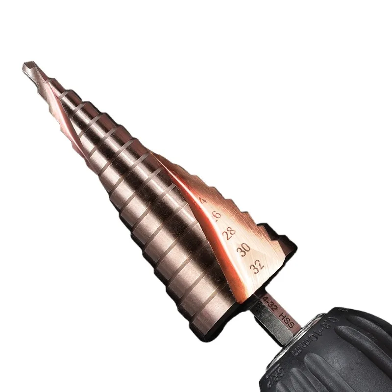 Multifunctional Step Pagoda Drill Bit for Hole Drilling