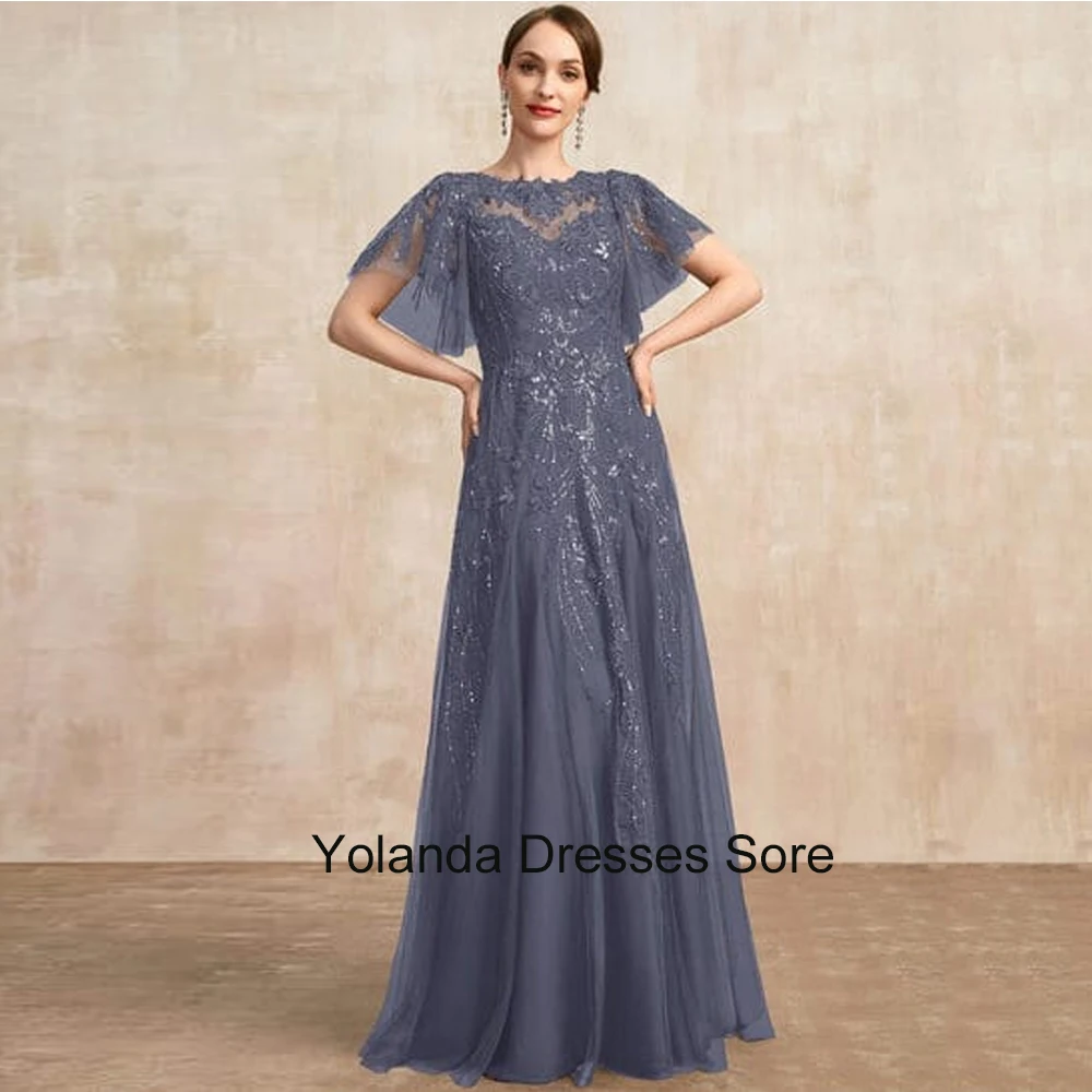 

Customized Classic Mermaid Queen Mother of Bride Dresses Long Tulle Lace Dress Wedding Party Dresses Vestidos Elegantes