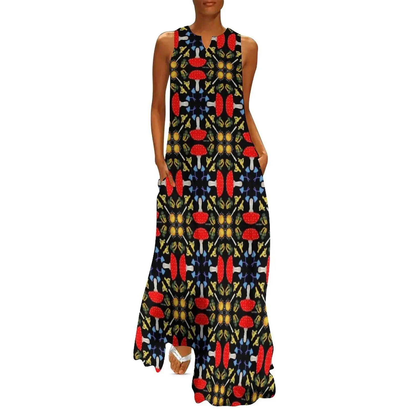 

Mushroom magic Long Dress wedding guest dress 2025 women's evening dress 2025 summer dresses ladies 2025 for women