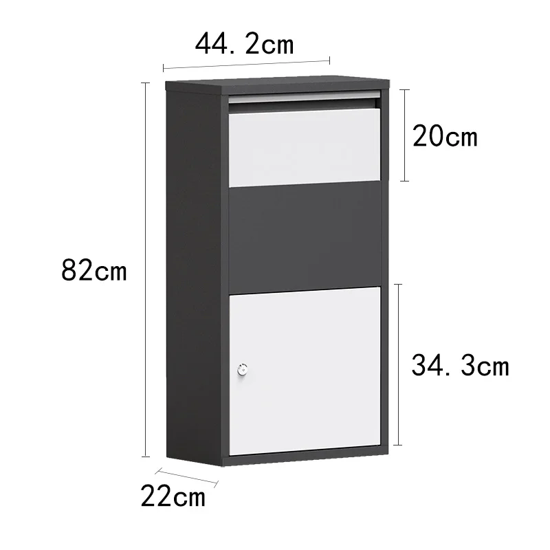 Best-Selling Express Parcel Box Factory Direct Villa Mailbox in Top Metal Product Waterproof Feature