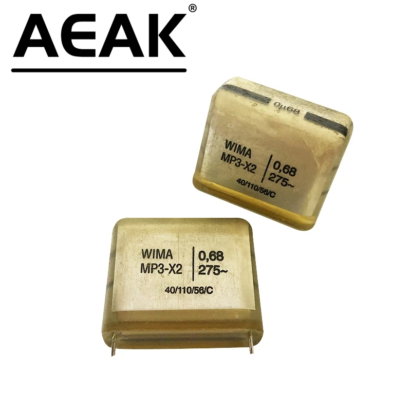 AEAK 1PCS WIMA 275V MP3-X2 0.68UF 275VAC MP3-Y2 0.01UF 0.022UF 1NF 3.3NF 2200PF 250VAC