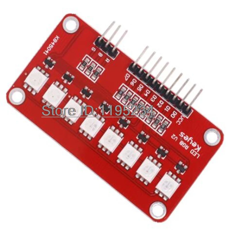 1PCS Full Color RGB 5050 LED SCM Printed Circuit Board Control Controller Module PCB Design For Arduino AVR ARM Red