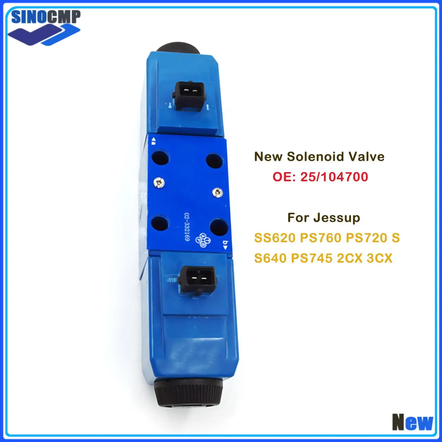 1pc New Solenoid Valve 25/104700 For Jessup SS620 PS760 PS720 SS640 PS745 2CX 3CX Excavator Accessories with 1 Year Warranty