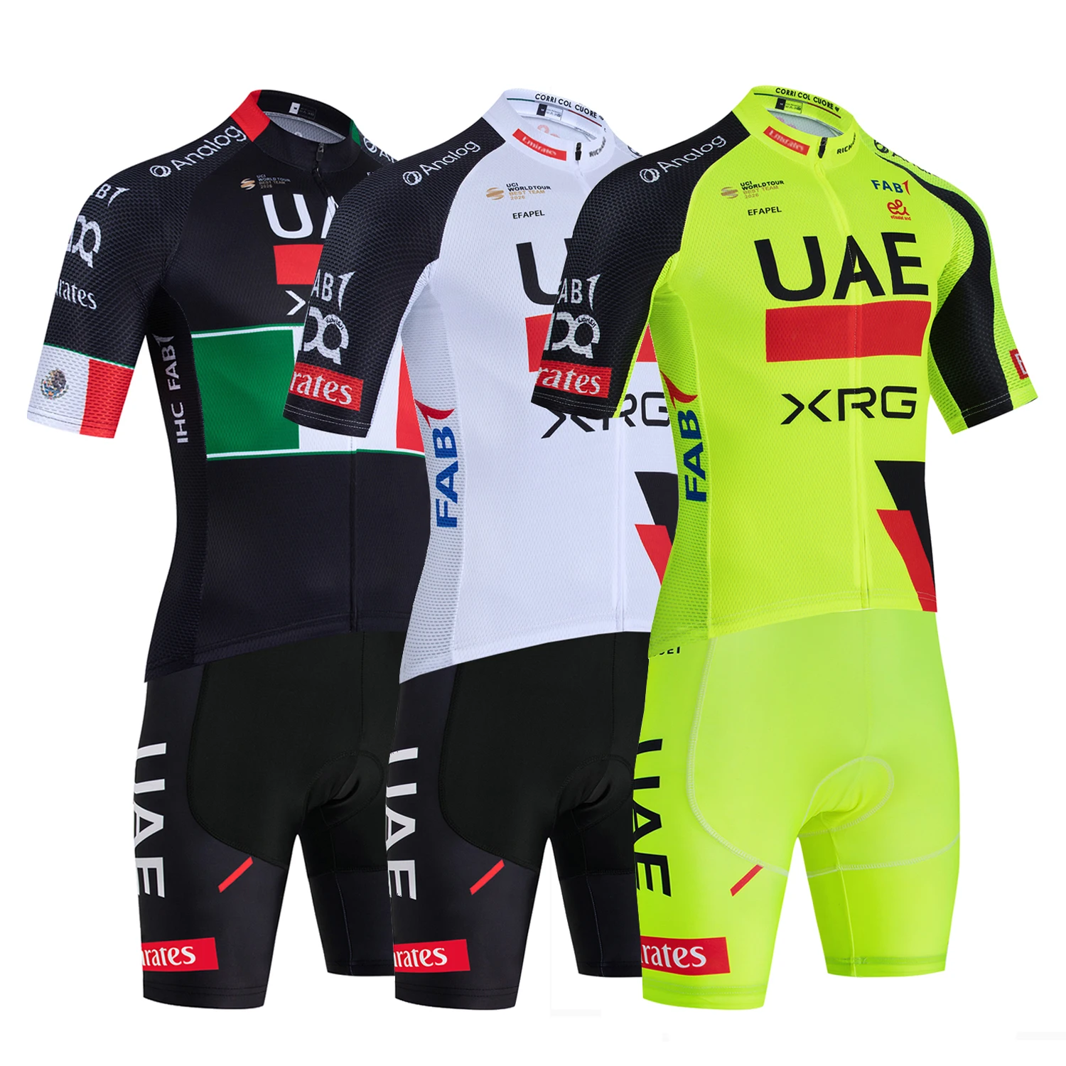 

Новая командная форма для велоспорта Team Tour UAE 2026: майка, шорты, модная одежда для велоспорта, велоджерси, футболка для езды на велосипеде, брюки