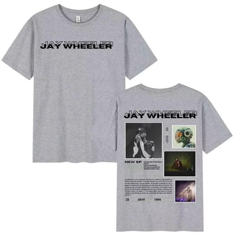 2025 الصيف رابست جاي ويلر جولة الجرافيك تي شيرت الرجال ريترو موضة القطن قصير الأكمام تي شيرت فضفاض الهيب هوب القوطية قميص #5