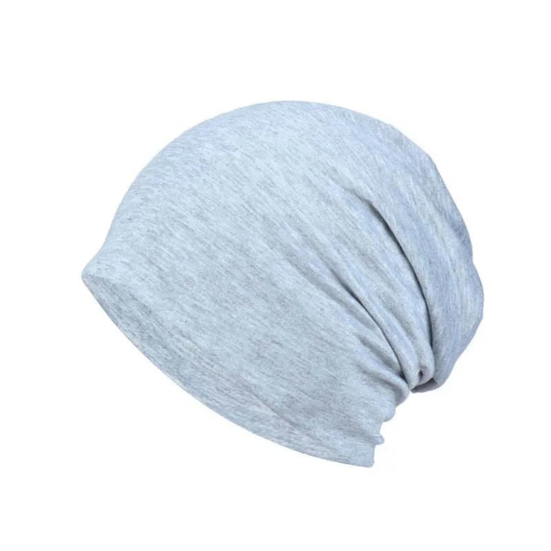 Breathable Cotton Polyester Beanie Thin Stylish Women Man Beanie Soft Stretch Hat Spring Summer Casual Skull Cap Women\'s Cap