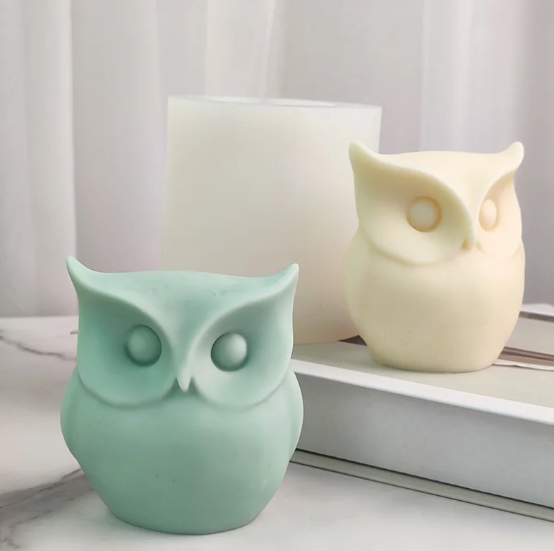 

Large Owl Candle Soap Silicone Mold Owl Chocolate Baking Mould Home Decor Party Souvenirs