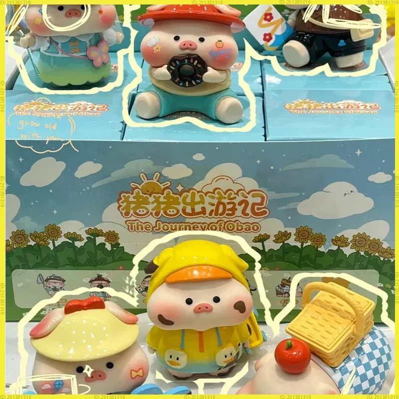 

Genuine Lulu The Three Piggy Travel Blind Box Cartoon Mystery Boxes Decor Doll Surprise Bag Desk Ornament Toys Kid Christma Gift