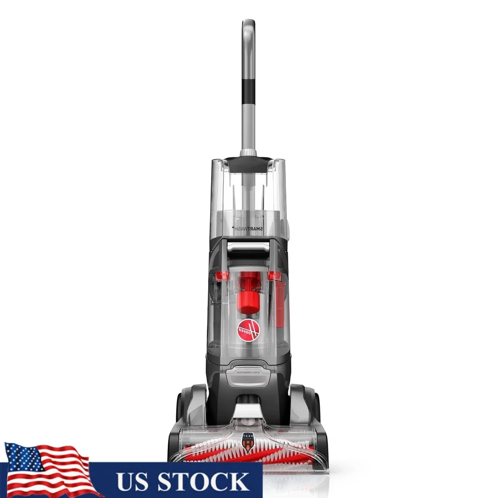 

SmartWash Essentials Automatic Carpet Cleaner Machine with Dry Only Mode Upholstery Tool 8ft Hose Enzymatic Cleaning Technology